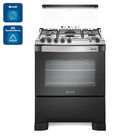 Fogão De Piso Mueller 5 Bocas Decorato Preto - Bivolt