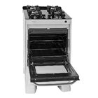 Fogão De Piso Suggar 4 Bocas Mesa De Vidro Max Glass Prata –