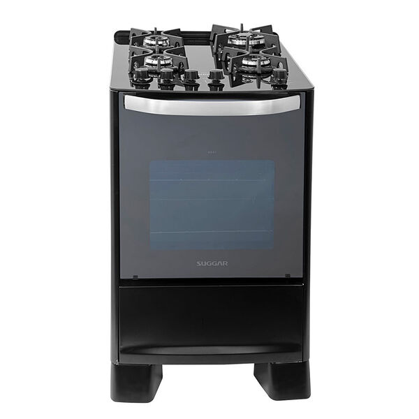 Fogão De Piso Suggar 4 Bocas Mesa De Vidro Temperado Master G