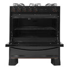 Fogão De Piso Suggar 5 Bocas Cook Glass Preto – Bivolt