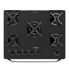 Fogão De Piso Suggar 5 Bocas Mesa De Vidro Best Glass Preto –