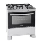 Fogão De Piso Suggar 5 Bocas Neo Glass Prata – Bivolt