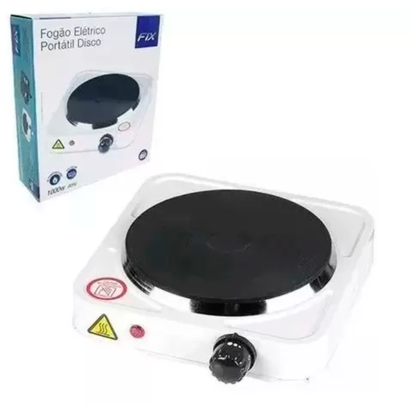 Fogao Eletrico 1 Boca Fogareiro Portatil 1000w 110v 220v