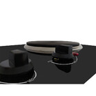 Fogão Elétrico Embutir Gourmet  2 Placas Safanelli Mesa Aço