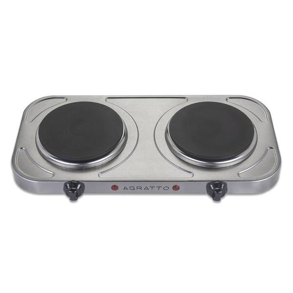 Fogão Elétrico Portátil Mesa 2 Bocas Camping Kit 02 Unidades