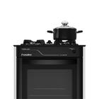 Fogão Esmaltec Pérola Glass 4 Bocas Branco Com Trempes De Fer