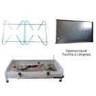 Fogão Fogareiro Caminhão Gás 2 Bocas Com Chapa E Kit Gás