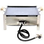 Fogão Fogareiro Inox Alta Pressão 1 Boca Reforçado + Chapa -