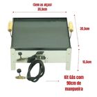 Fogão Fogareiro Inox Alta Pressão 1 Boca Reforçado + Chapa -