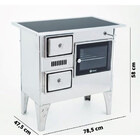 Fogão Geral A Lenha Nº1 Inox Direito Vitrocerâmico