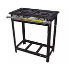 Fogão Industrial 2 Bocas Simples 30x30 Baixa Pressão Linha Ex