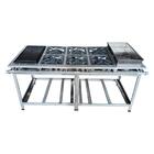 Fogão Industrial 6 Bocas Duplas Cefaz Linha Gold Inox 430 Bai