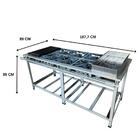 Fogão Industrial 6 Bocas Duplas Cefaz Linha Gold Inox 430 Bai