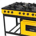 Fogão Industrial Venâncio A Gás Bravo 6 Bocas Com Forno Amare