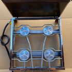 Fogão Inox 4 Bocas Chapa Alta Pressão Portatil Gás