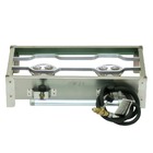 Fogão Inox Industrial Duas Bocas Alta Pressão Portatil Gás