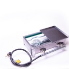 Fogão Inox Industrial Duas Bocas Com Chapa Alta Pressão Gás