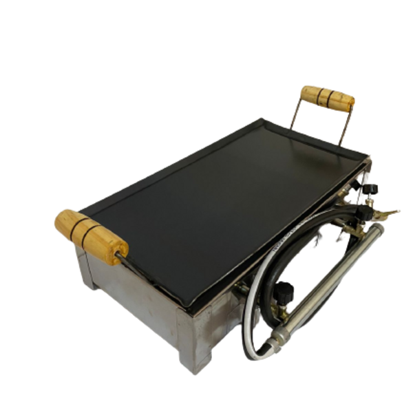 Fogão Inox Industrial Duas Bocas Com Chapa Alta Pressão Gás