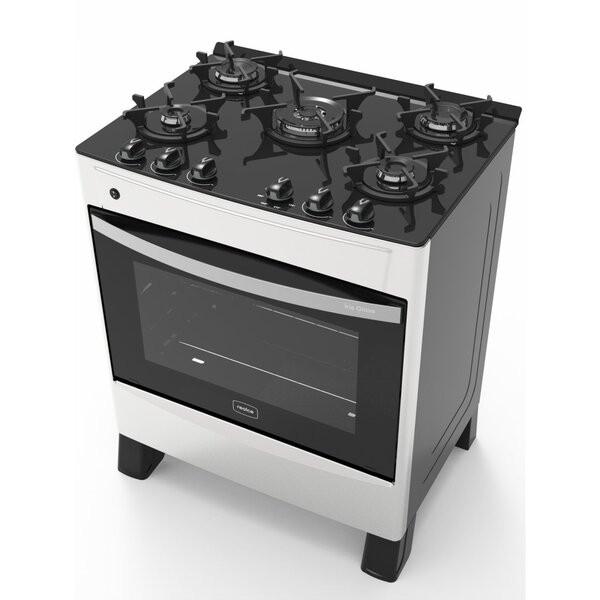 Fogão Iris Glass 5 Bocas Bivolt Realce