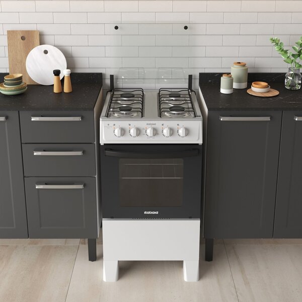 Fogão Itatiaia 4 Bocas Star Clean New Branco