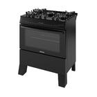 Fogão Itatiaia Electra Glass Plus Piso 5 Bocas Preto Mesa De