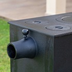 Fogão Lenha Churrasqueira Portátil Ferro Fundido 50x33x75 Cm