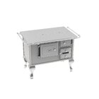 Fogão Lenha Esquerdo 73cmx105x69 Cm Branco