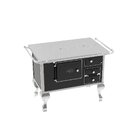 Fogão Lenha Esquerdo 73cmx105x69 Cm Preto