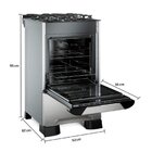 Fogão Mueller 4 Bocas Decorato Vetro Inox - Bivolt