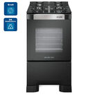 Fogão Mueller 4 Bocas Decorato Vetro Preto - Bivolt Fogão Mue