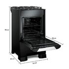 Fogão Mueller 4 Bocas Decorato Vetro Preto - Bivolt Fogão Mue