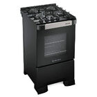 Fogão Mueller 4 Bocas Decorato Vetro Preto - Bivolt Fogão Mue