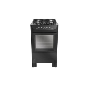 Fogão 4 Bocas Mueller Mfv4bb Preto Mesa em Vidro - Bivolt - 610000683