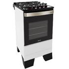 Fogão Mueller 4 Bocas Piacere Vetro Branco Com Mesa De Vidro