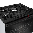 Fogão Mueller 5 Bocas Branco Com Mesa De Vidro E Tripla Chama