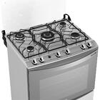 Fogão Mueller 5 Bocas Decorato Inox Com  Tripla Chama Bivolt