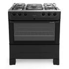 Fogão Mueller 5 Bocas Fratello Preto Fosco Acendimento Automá