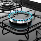 Fogão Mueller 5 Bocas Fratello Vetro Grafite Com Mesa De Vidr