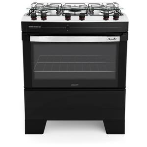 Fogão 5 Bocas Mueller Piacere Preto - Bivolt - 601230003 Fogão 5 Bocas Mueller Piacere Preto - Bivolt - 601230003