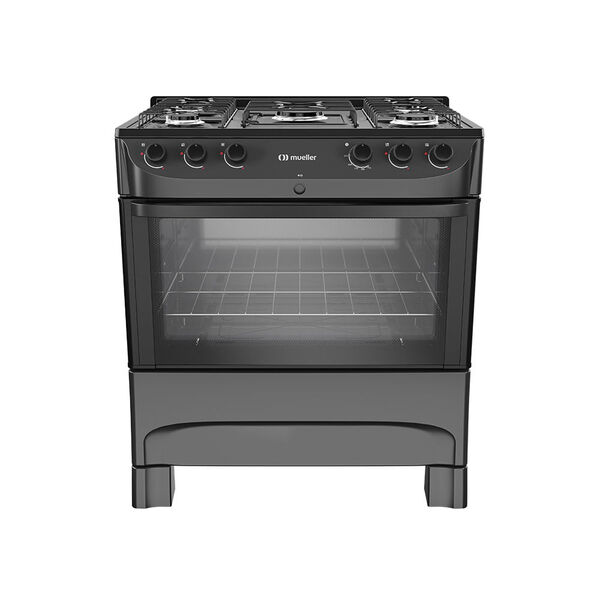 Fogão Mueller 5 Bocas Preto Fosco Mfi5bc - Bivolt
