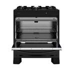 Fogão Neo Max Suggar 5 Bocas Forno 90l Vidro Temperado Preto