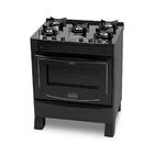 Fogao Realce Iris Glass 5b Preto Bivolt