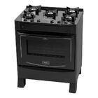 Fogao Realce Iris Glass 5b Preto Bivolt