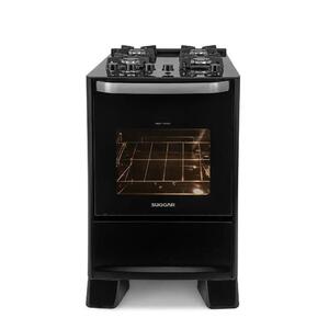 Fogão 4 Bocas Suggar Best Cook Preto Mesa em Vidro - Bivolt - Fgv405pt