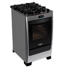 Fogão Supreme Timer Glass 4 Bocas Inox Dako Bivolt