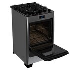 Fogão Supreme Timer Glass 4 Bocas Inox Dako Bivolt