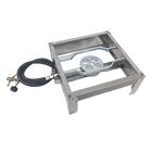 Fogão Uma Boca Inox Pequeno Mangueira Fogareiro Alta Pressão