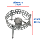 Fogareiro 1 Boca A Alcool