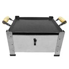 Fogareiro Camping A Álcool 1 Boca Com Chapa