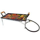 Fogareiro Com Chapa Esmaltada Para Bifes Bifeteira 50x30cm